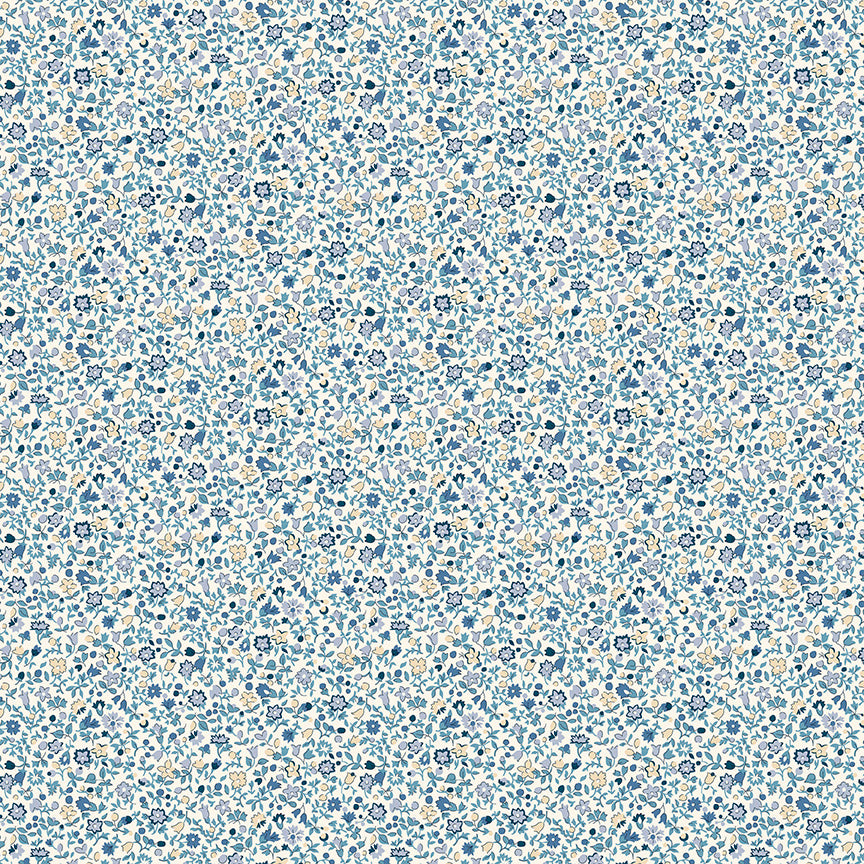 Denim Florals - Posy Haze A
- Liberty Fabric Cotton **Fin de rouleau 0,75 m**