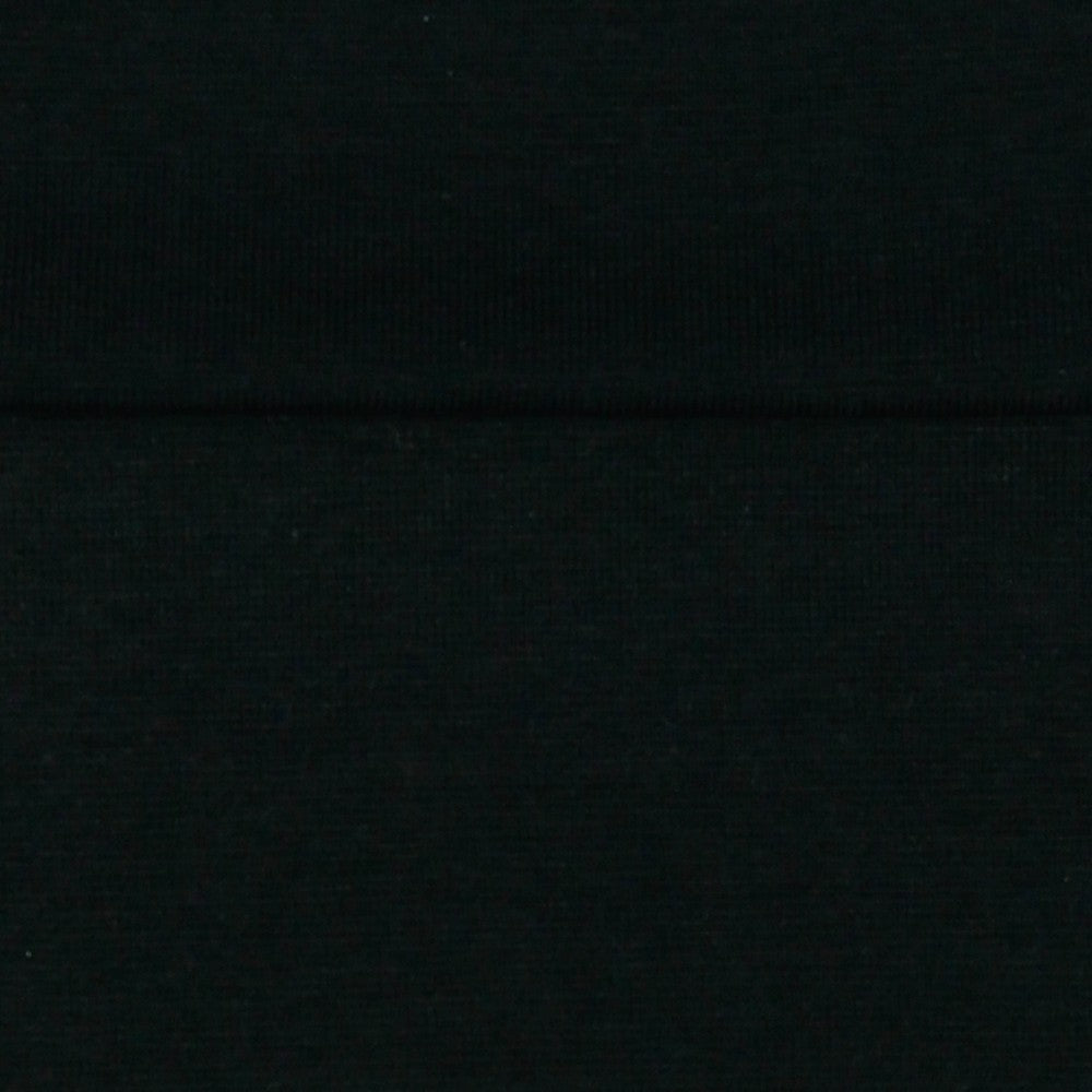Ribbing TUBE GOTS - BLACK