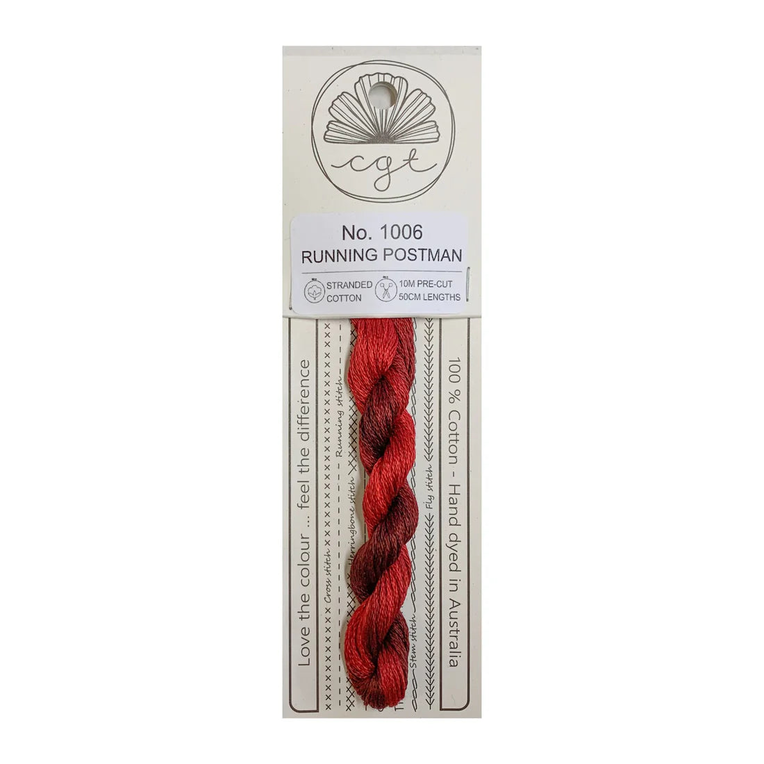 1005 Waratah - Fils à broder pré-coupés Mouliné - Cottage Garden Threads