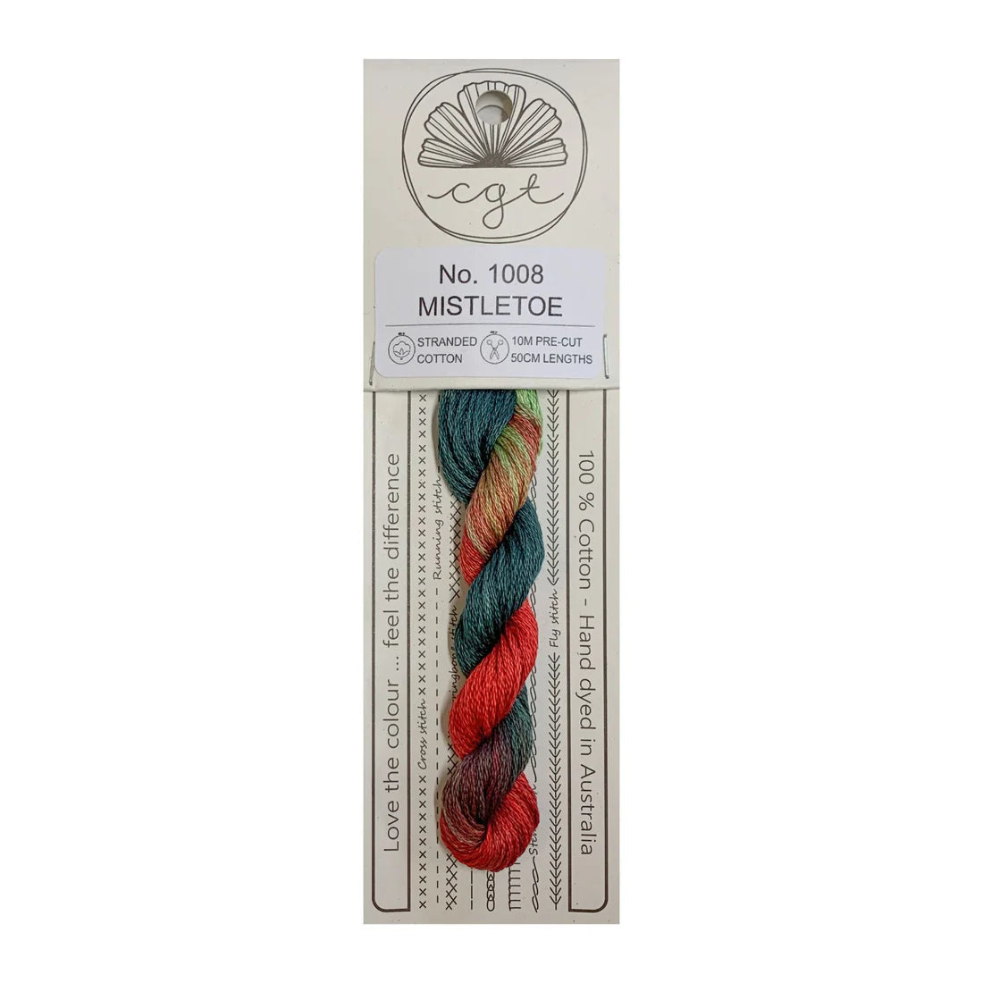 1008 Mistletoe - Fils à broder pré-coupés Mouliné - Cottage Garden Threads