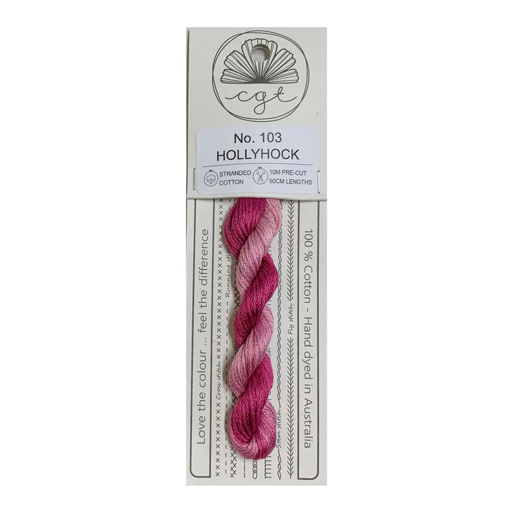 103 Hollyhock - Pre-cut floss - Cottage Garden Threads