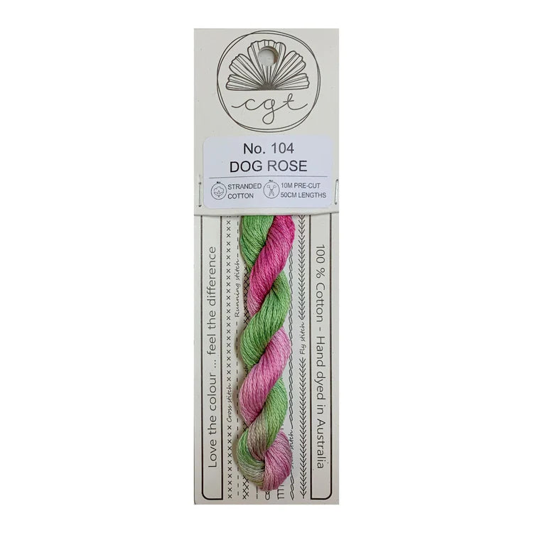 104 Dog Rose - Pre-cut floss - Cottage Garden Threads