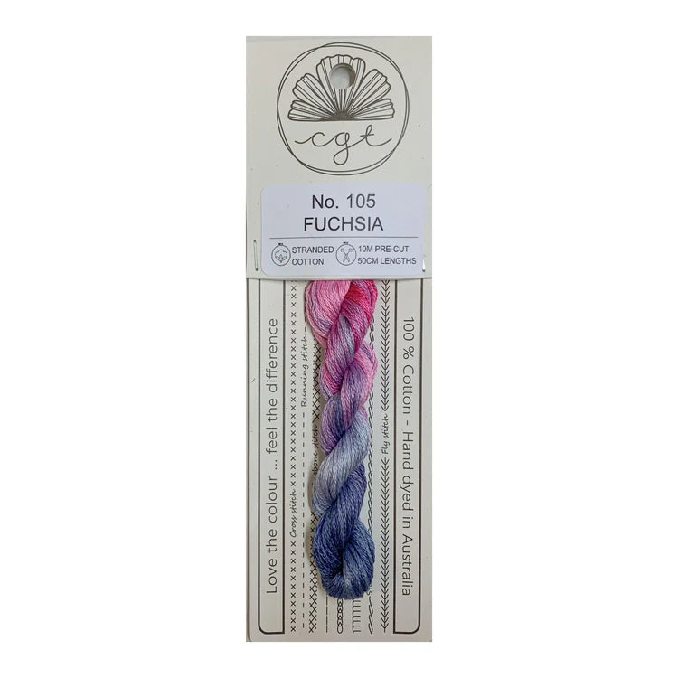 105 Fuchsia - Pre-cut floss - Cottage Garden Threads