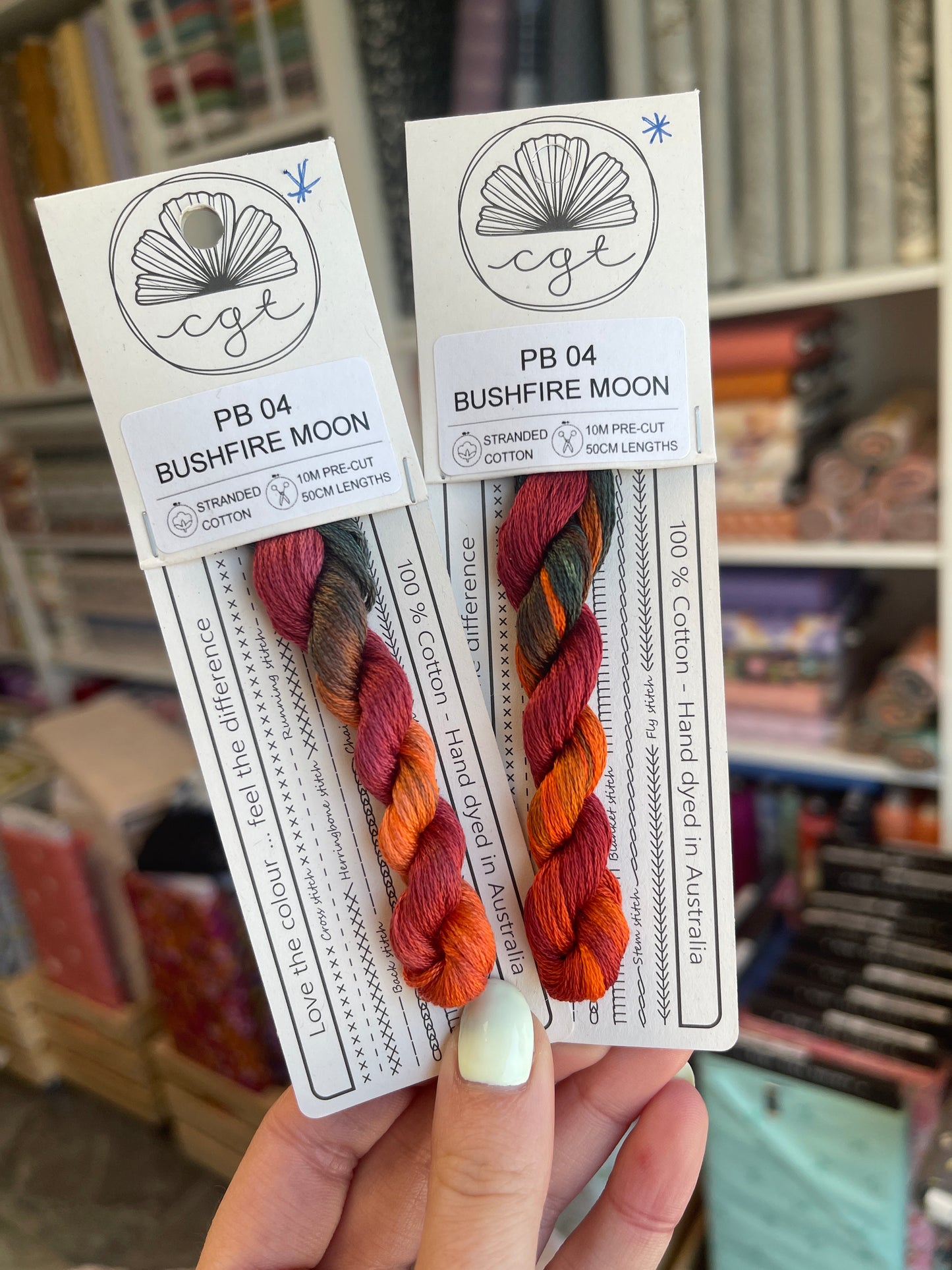 *RETIRED* PB04 Bushfire Moon - Pre-cut floss - Cottage Garden Threads