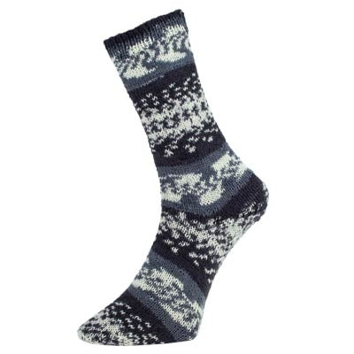 pro lana - laine pour chaussettes Fjord - Gris