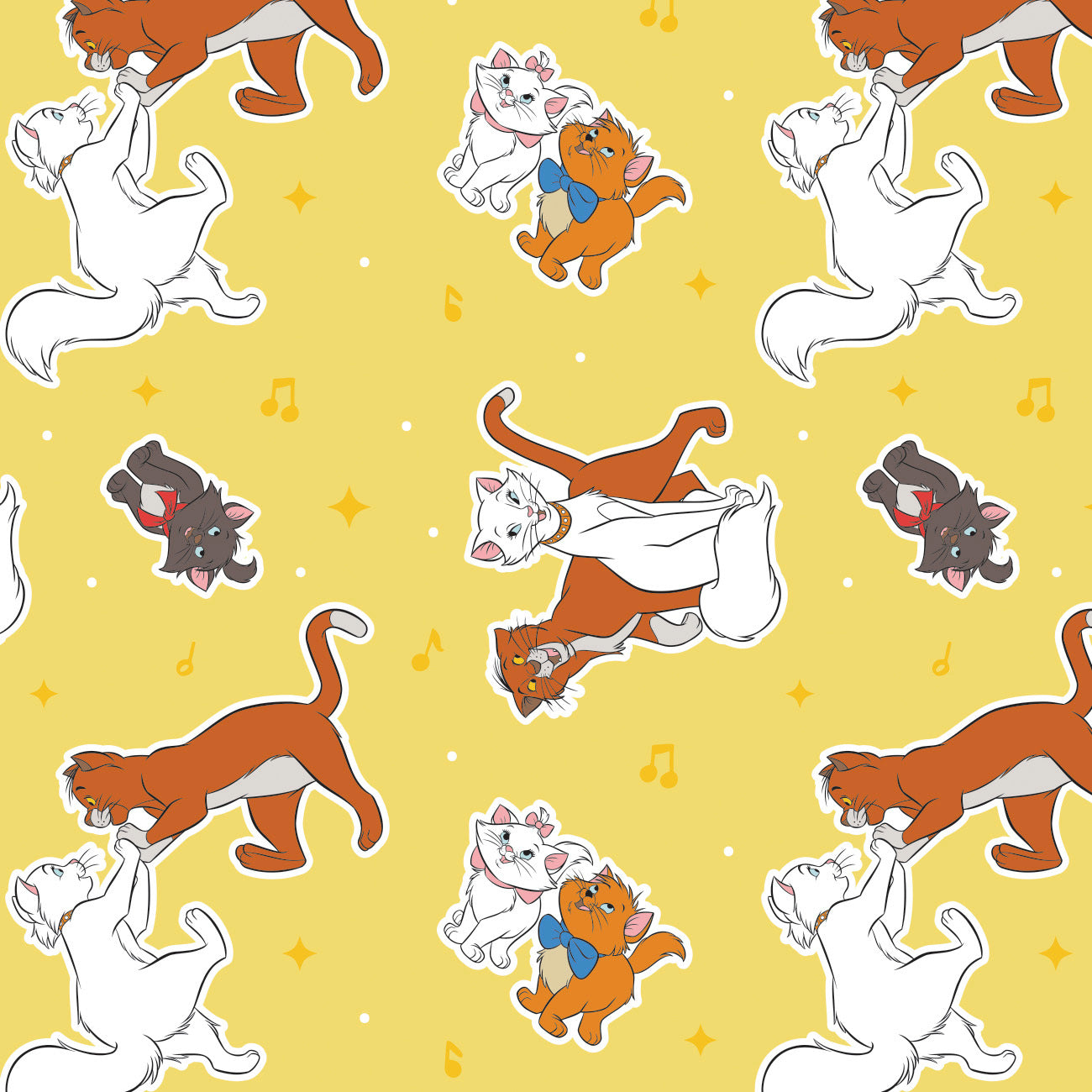 The Aristocats - Aristocats Toss - Camelot Fabric
