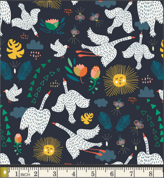 Flight Path - Jubilee Midnight - Art Gallery Fabrics