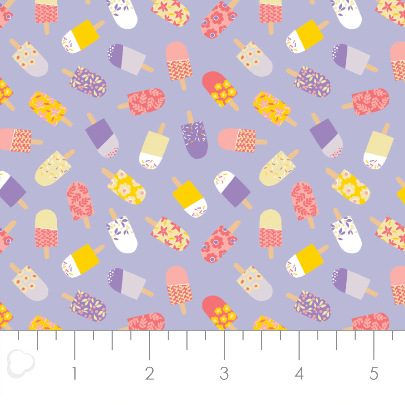 Ice Cream Blossom - Floral Ice Pop Toss - Camelot Fabric
