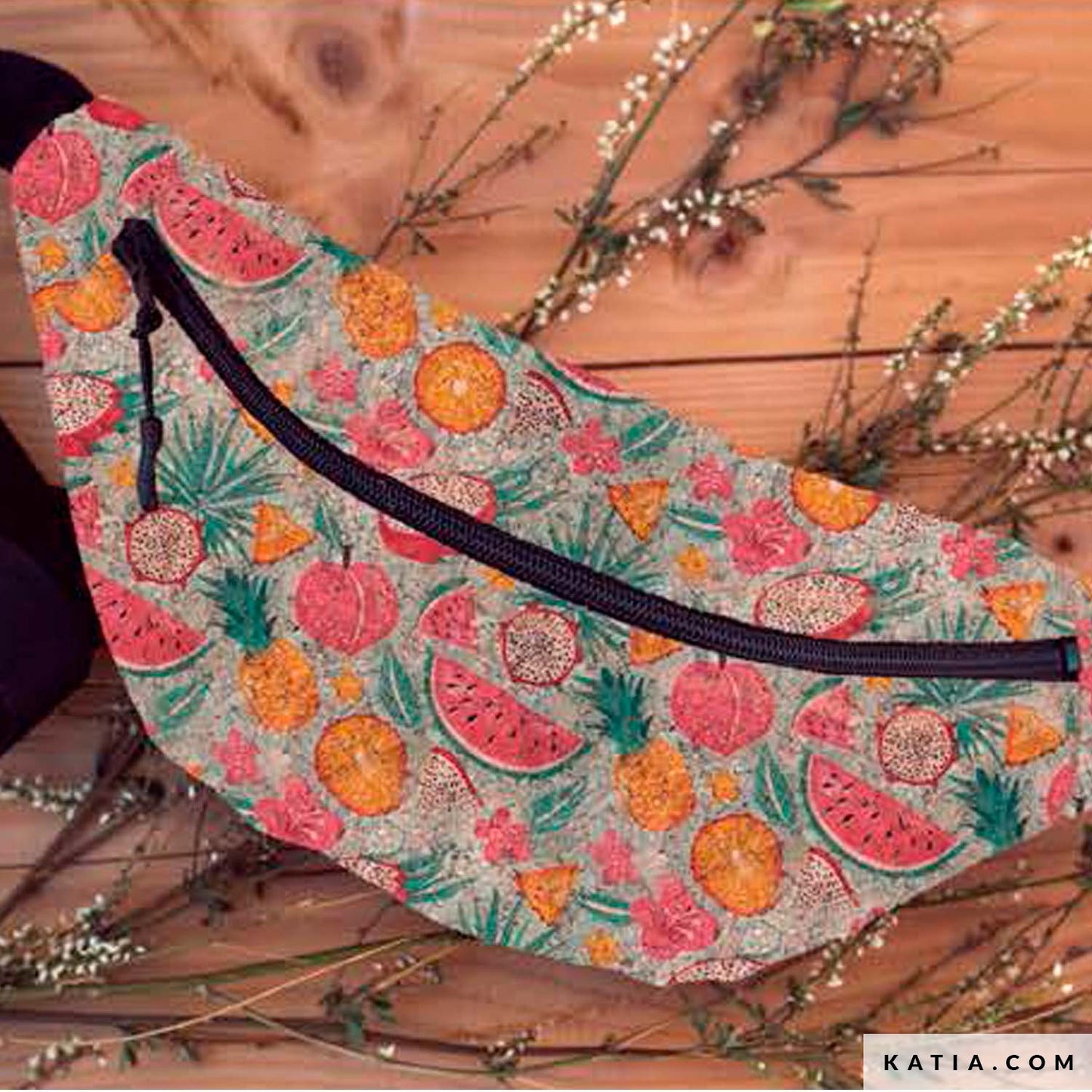 Cork Gold Print Summer Fruits - Katia