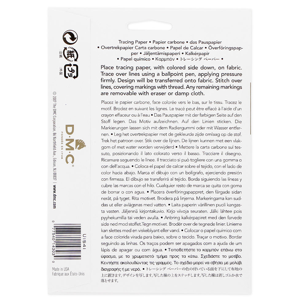 DMC Embroidery Tracing/Transfer Paper