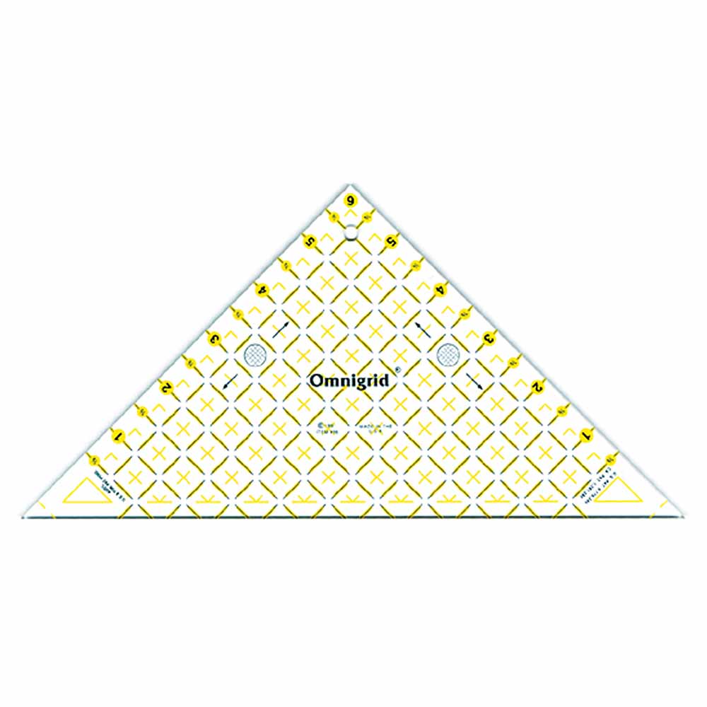 OMNIGRID Triangle Ruler for 1⁄2″ Square Triangles - 6″ (15.2cm)