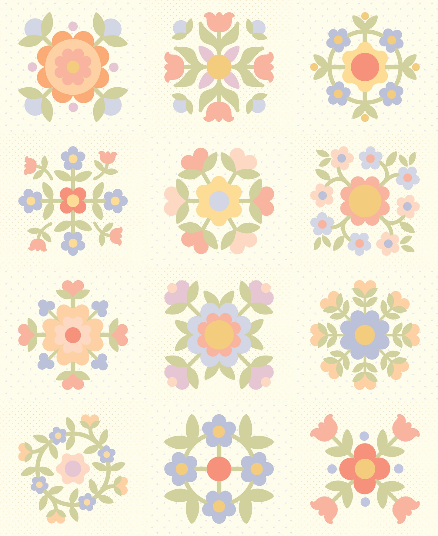 Pastel Prairie (My Sew Quilty Life) - Fat Quarter Bundle 35pcs + 1 Panel - Moda