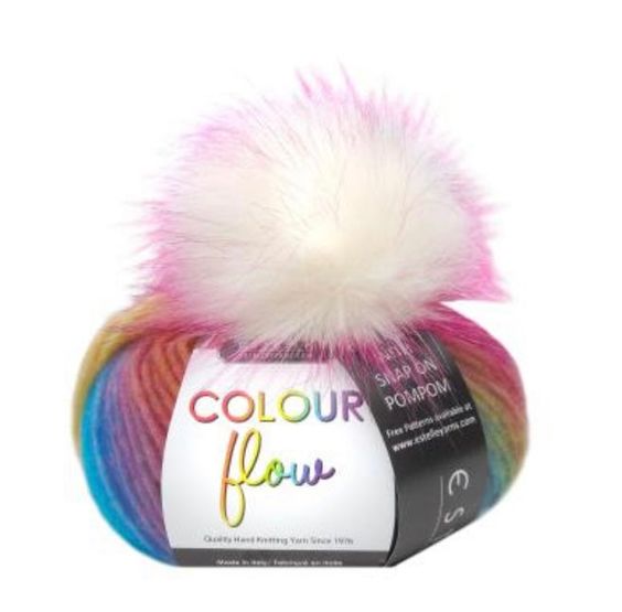 Colour Flow Hat Kits - Gumball / Orchid pom pom