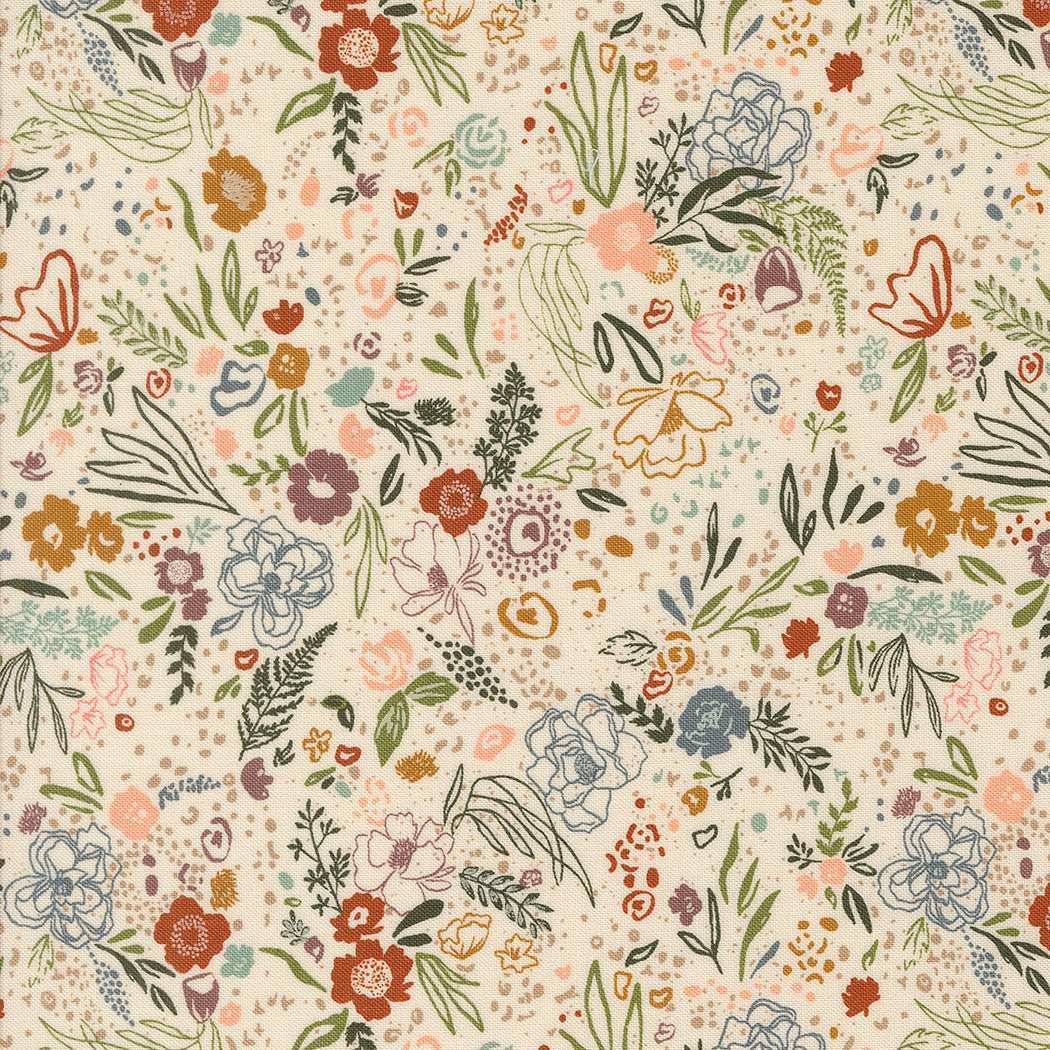 Foraged Found & Hand Me Down (Fancy That Design House) - Eggshell - Moda