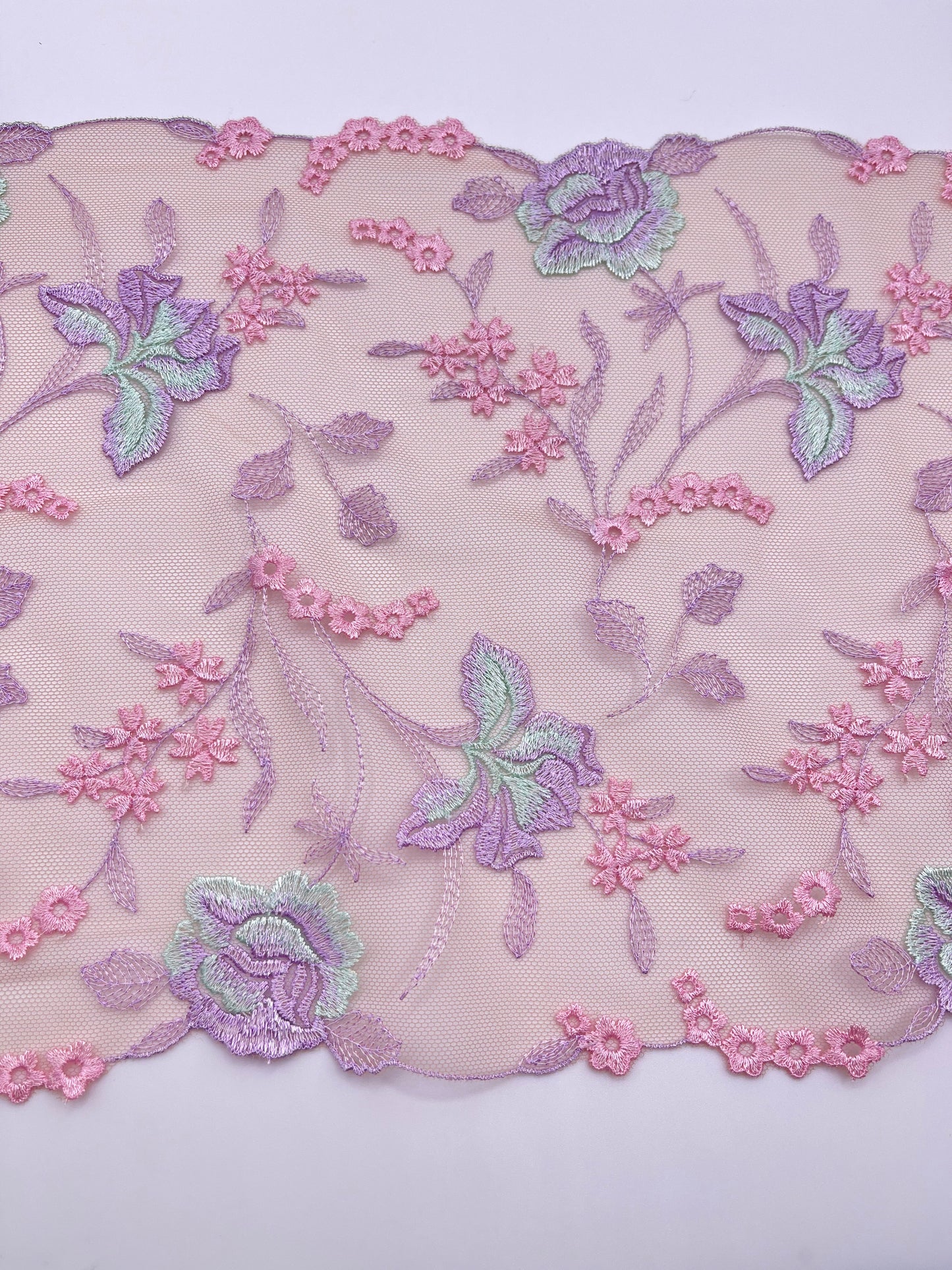 Opaline - Dentelle Tulle Brodée