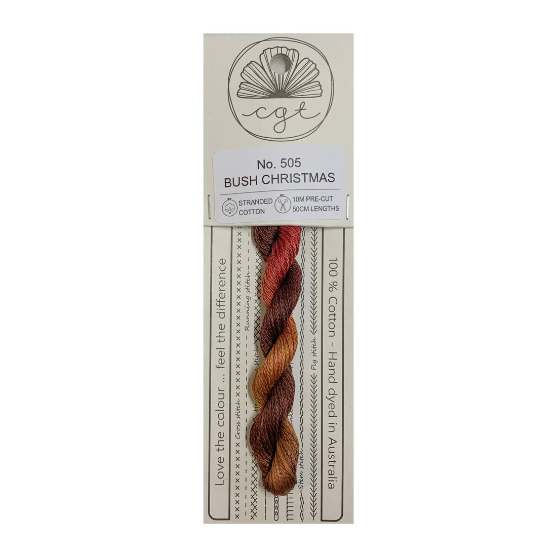 *RETIRED* 505 Bush Christmas - Pre-cut floss - Cottage Garden Threads