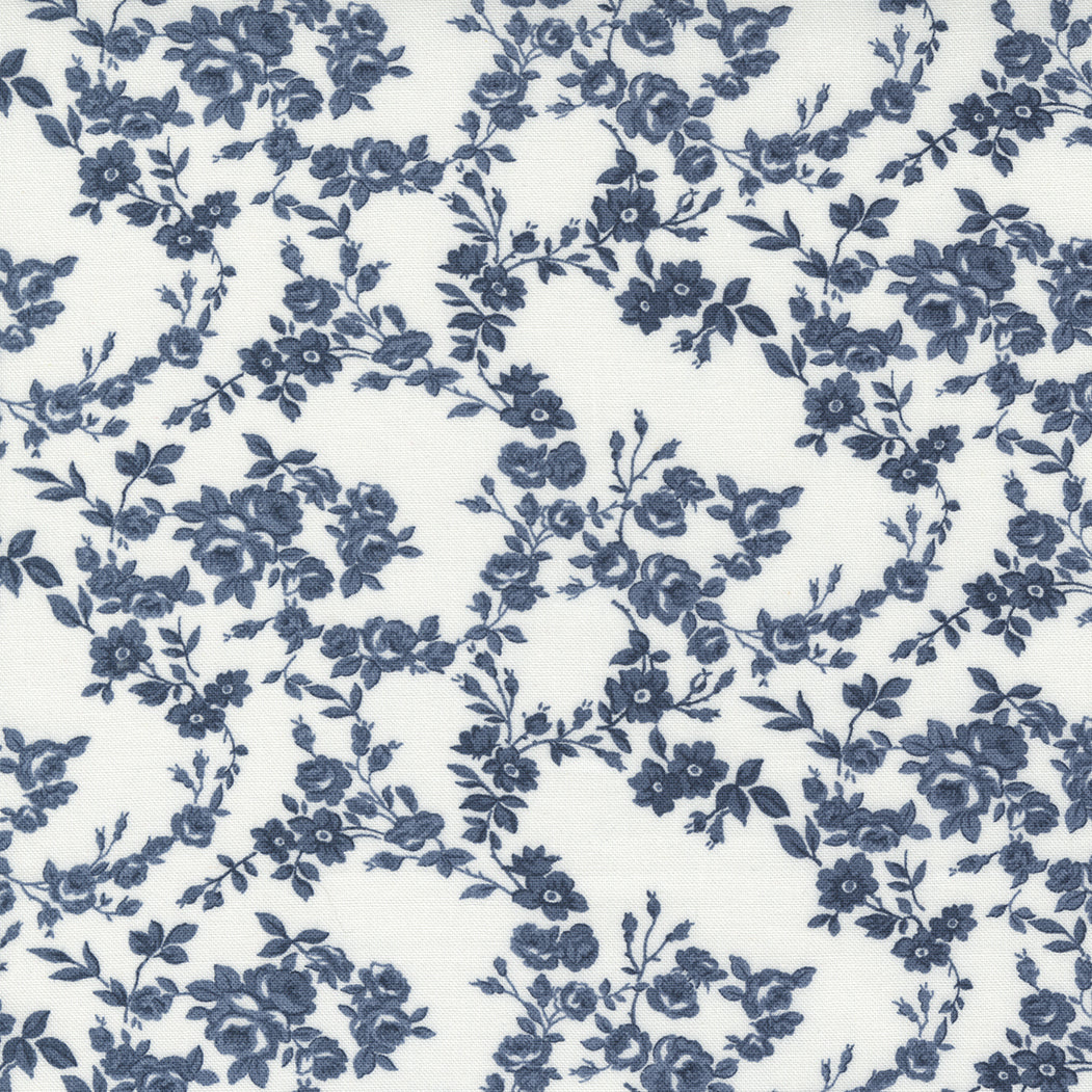 Nantucket Summer (Camille Roskelley) - Cream Navy - Moda