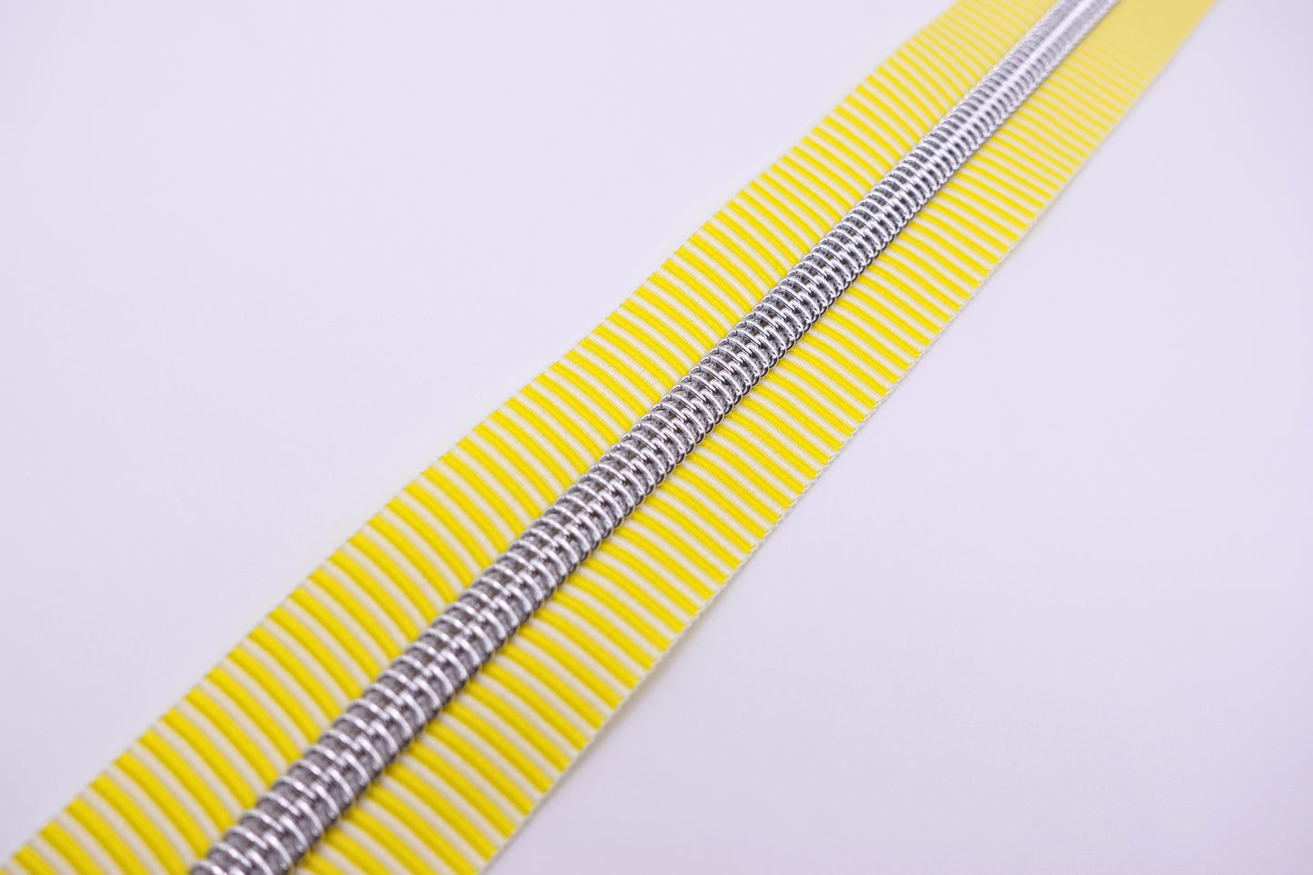 Yellow Striped Zipper Tape # 5 Zipper (1 Meter)