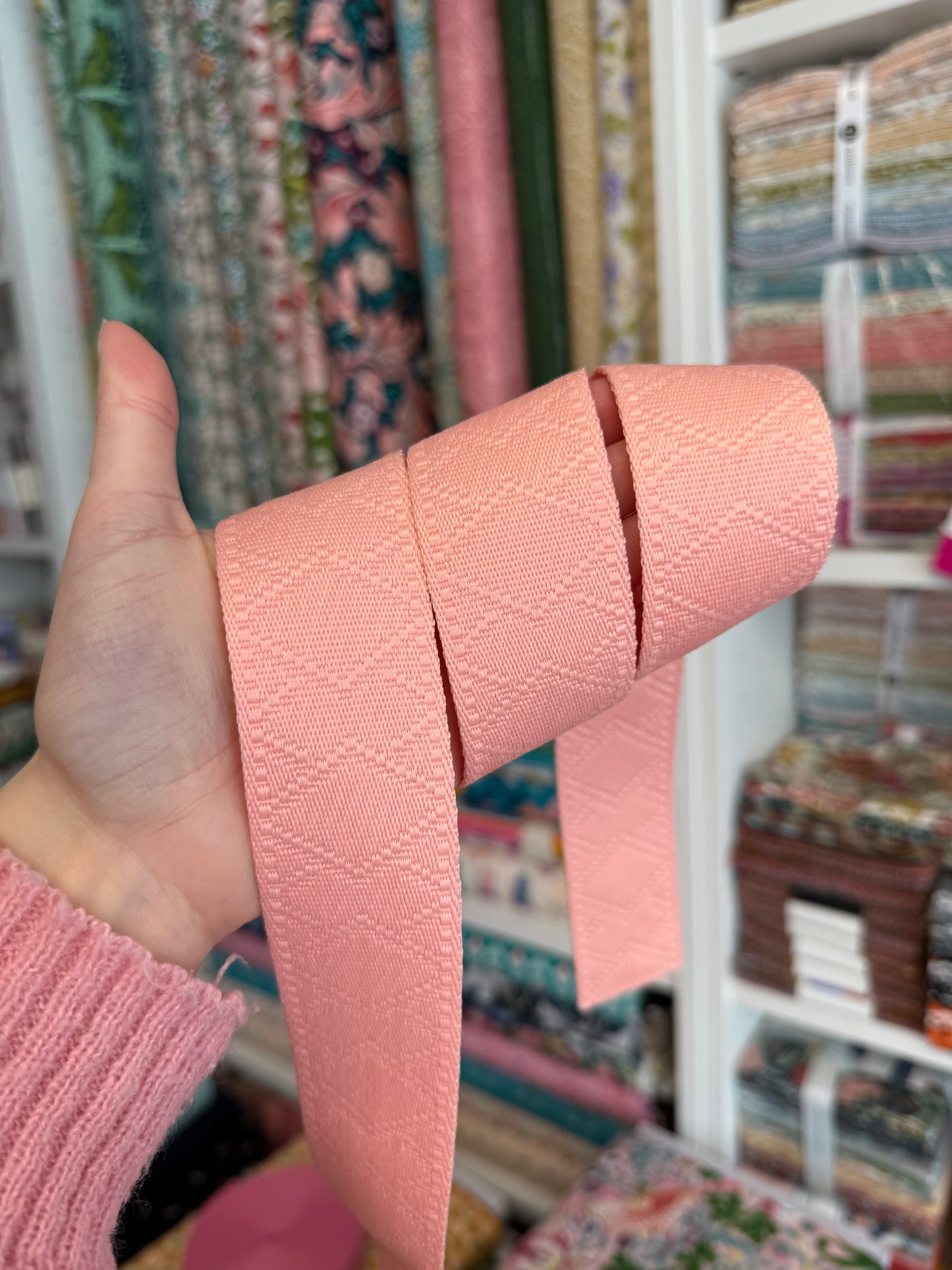 Corail Tone on Tone Jacquard 1.5" Webbing