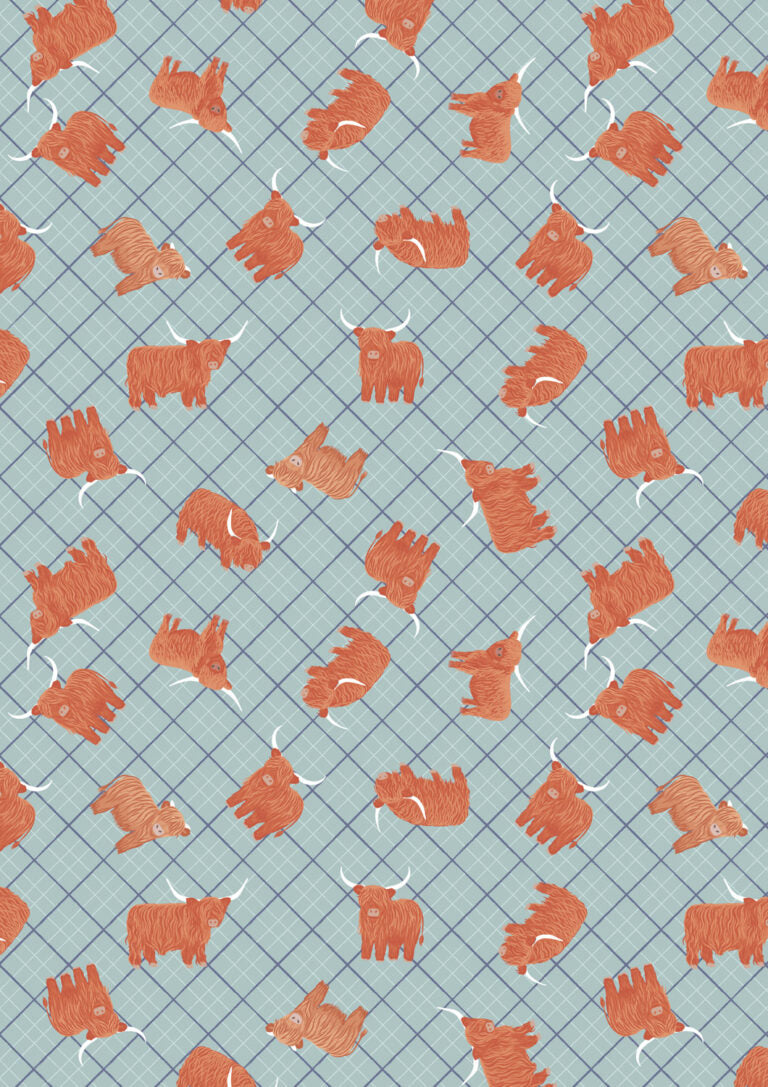 **PREORDER** A Celtic Summer - Highlands Check (Blue) - Lewis & Irene