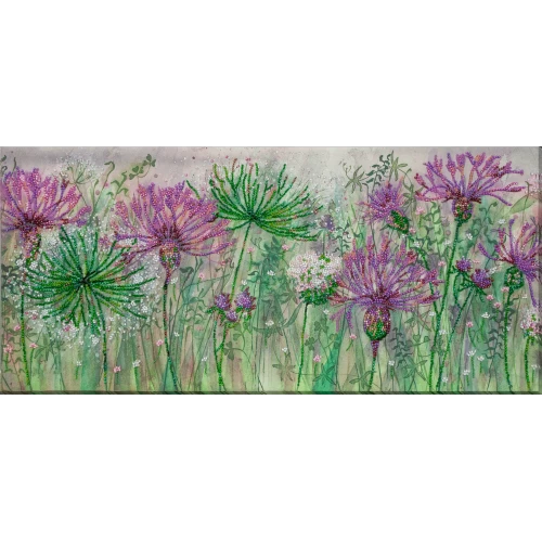 Cornflowers in the Field Beading Embroidery Kit - Abris Art