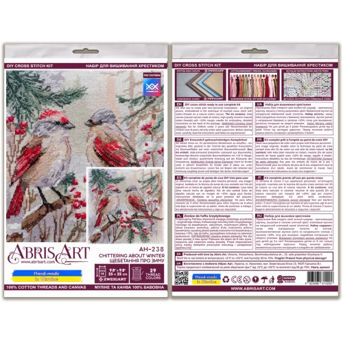 Chittering About Winter Cross Stitch Kit - Abris Art