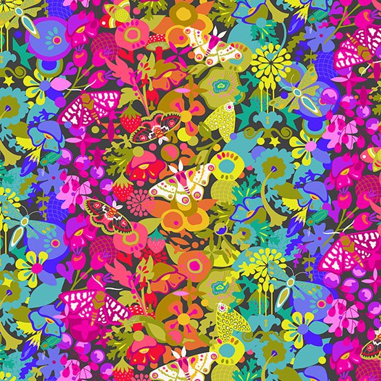 Color Wheel Alison Glass - Color Theory Black - Andover