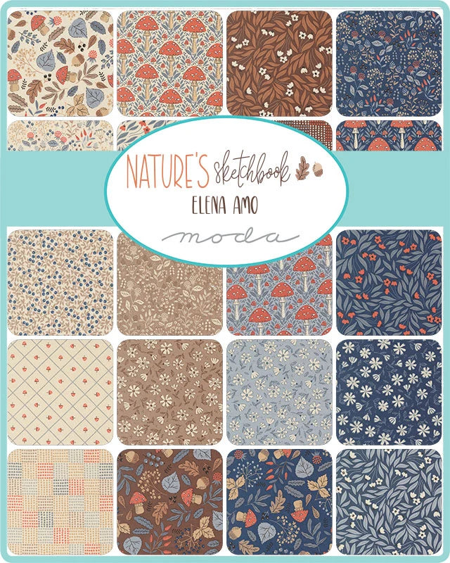 Nature's Sketchbook (Elena Amo) - 5" Charms - Moda