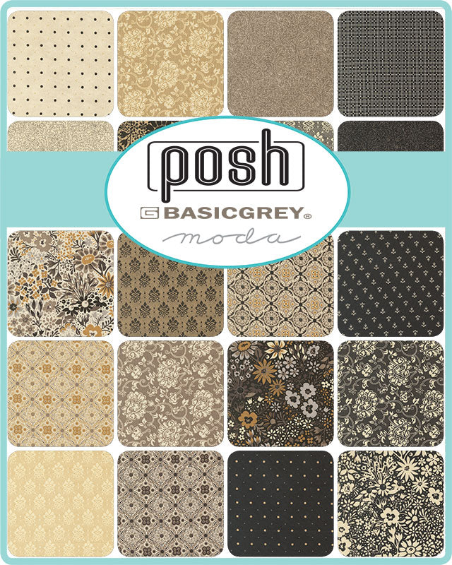 Posh (BasicGrey) - Mini Charms 2.5" - Moda