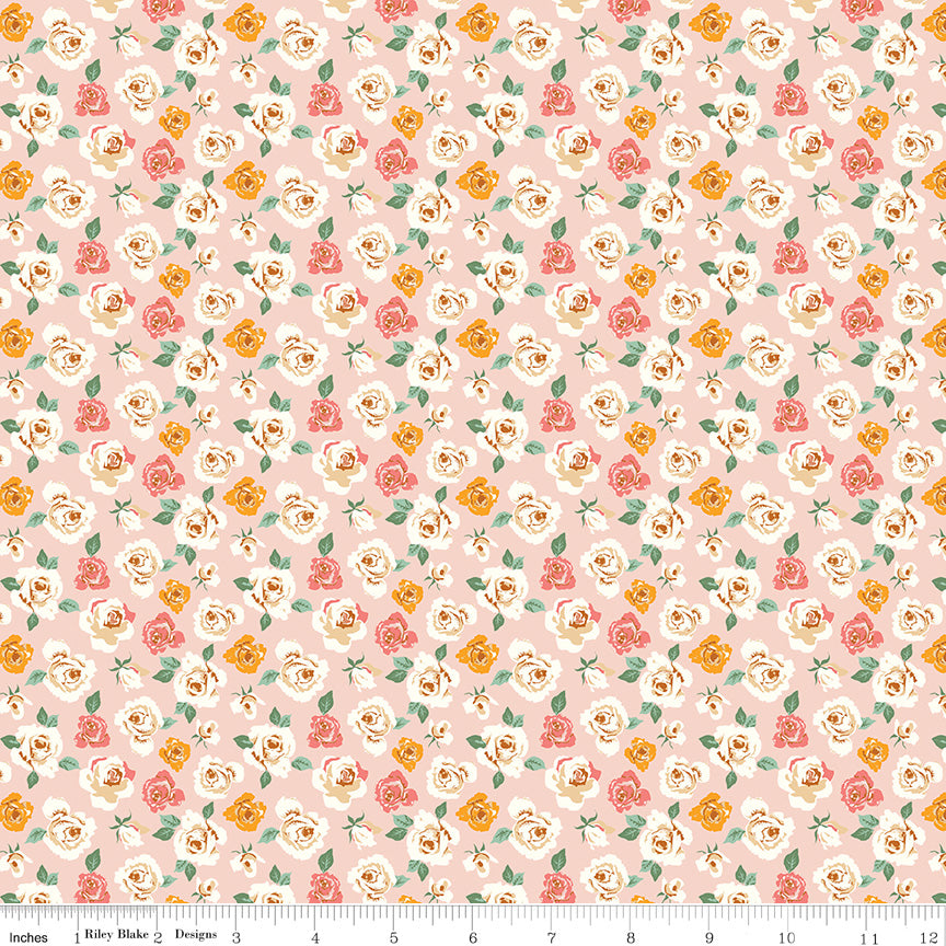 BloomBerry by Minki Kim - Mini Roses Blush - Riley Blake Designs