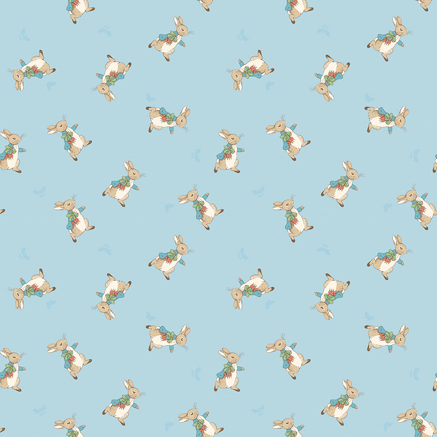 The Tale of Peter Rabbit - Peter Toss Bleu - Riley Blake Designs