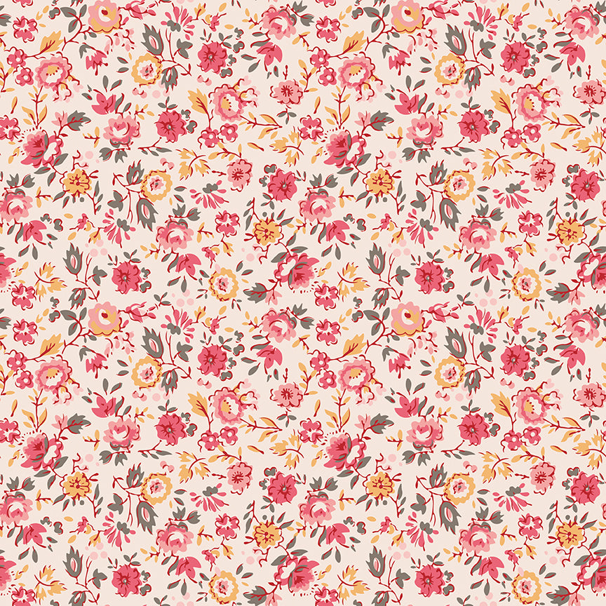 Pieces & Plenty - Coral Flowers - Lori Holt