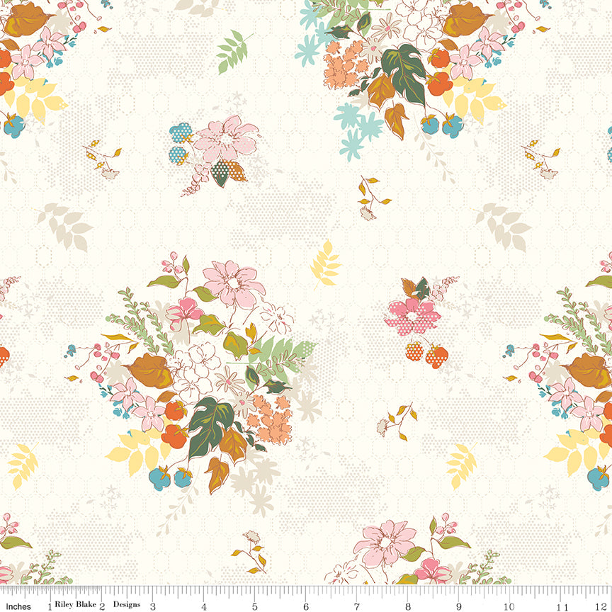 **PRÉCOMMANDE** Ashmere - Main (Cream) - Minki Kim (Riley Blake Designs)