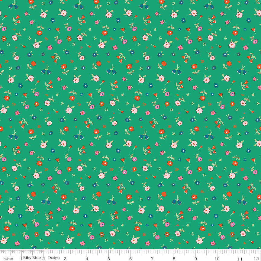 **PRE-ORDER** Ashmere - Flower Bed (Shamrock) - Minki Kim (Riley Blake Designs)