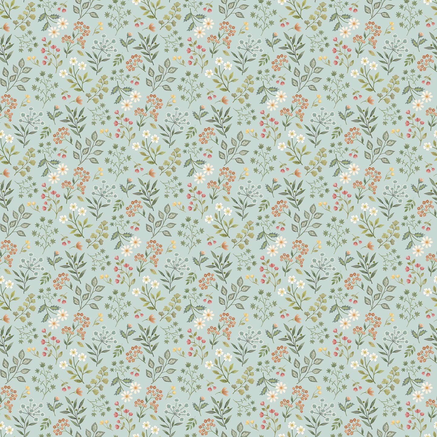 Woodland Hearts - Floral - Northcott