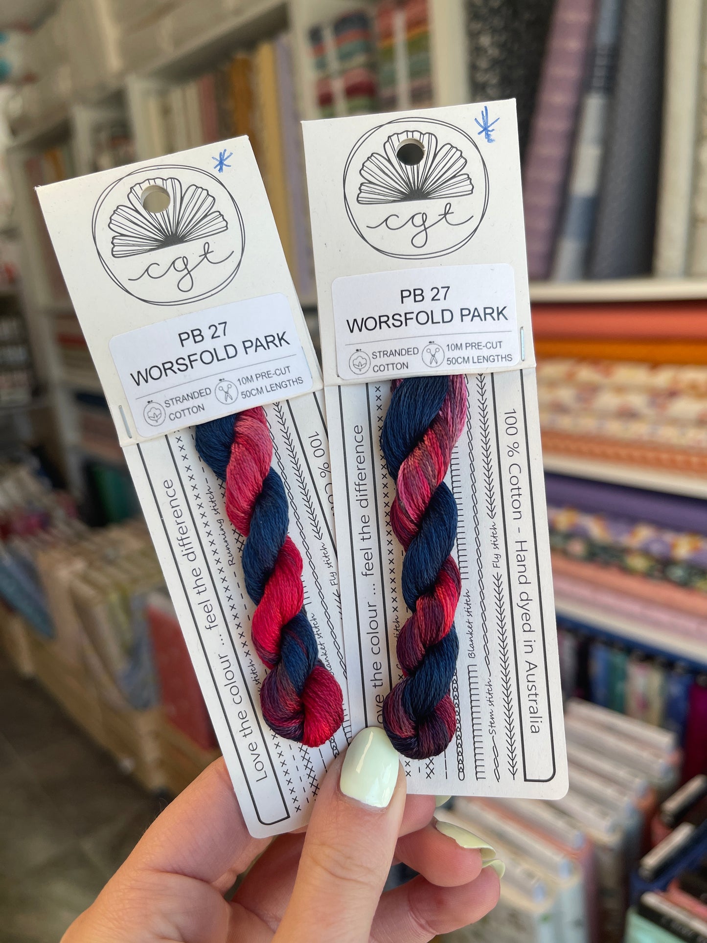 *Discontinué* PB27 Worsfold Park - Fils à broder pré-coupés Mouliné - Cottage Garden Threads
