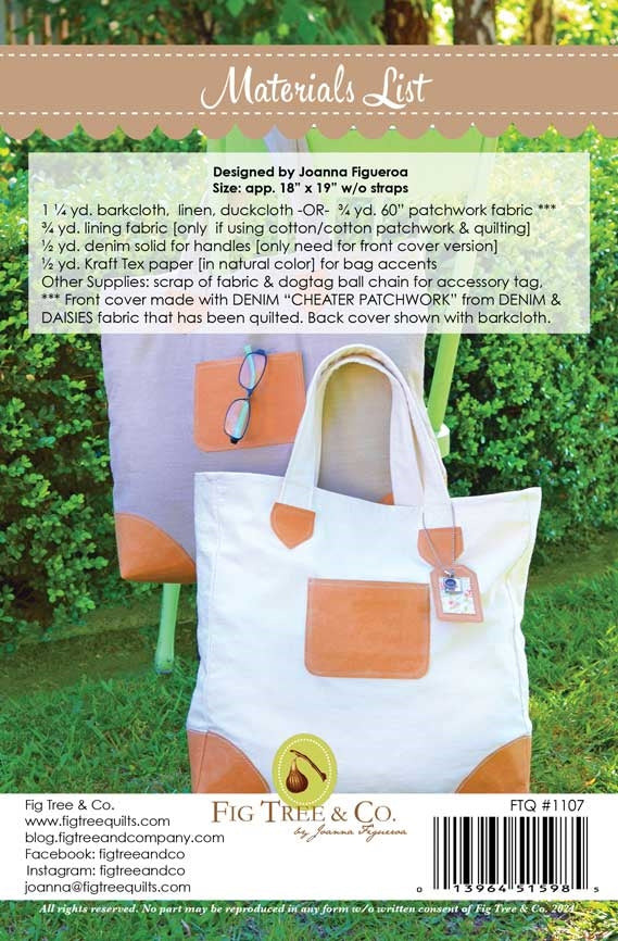 Bag Lady Pattern - Fig Tree & Co