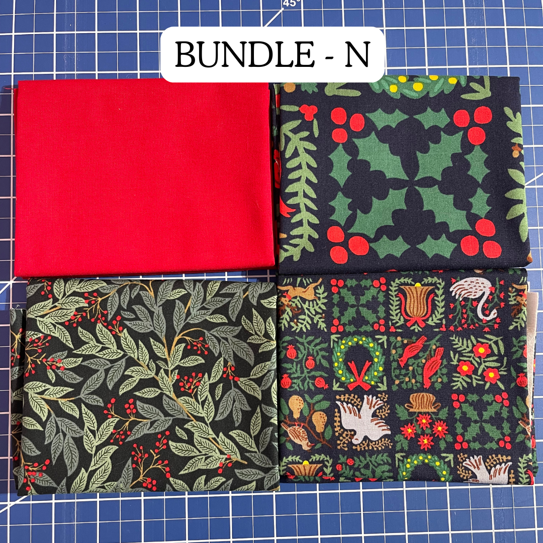 Paquets de Fat Quarters de Noël (4 Fat Quarters pour le prix de 3)