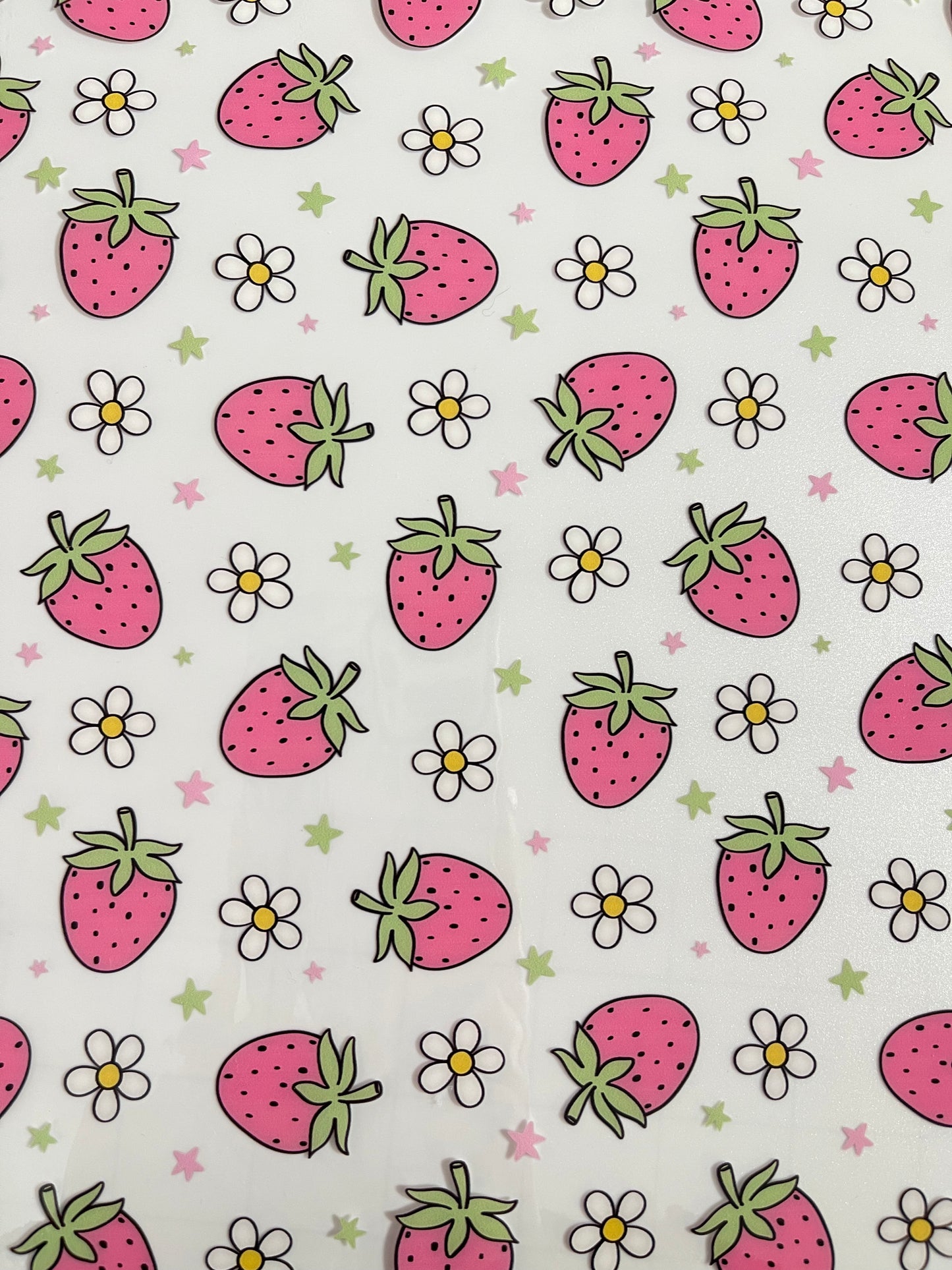 Strawberry Fields - Clear TPU 12"x 52"