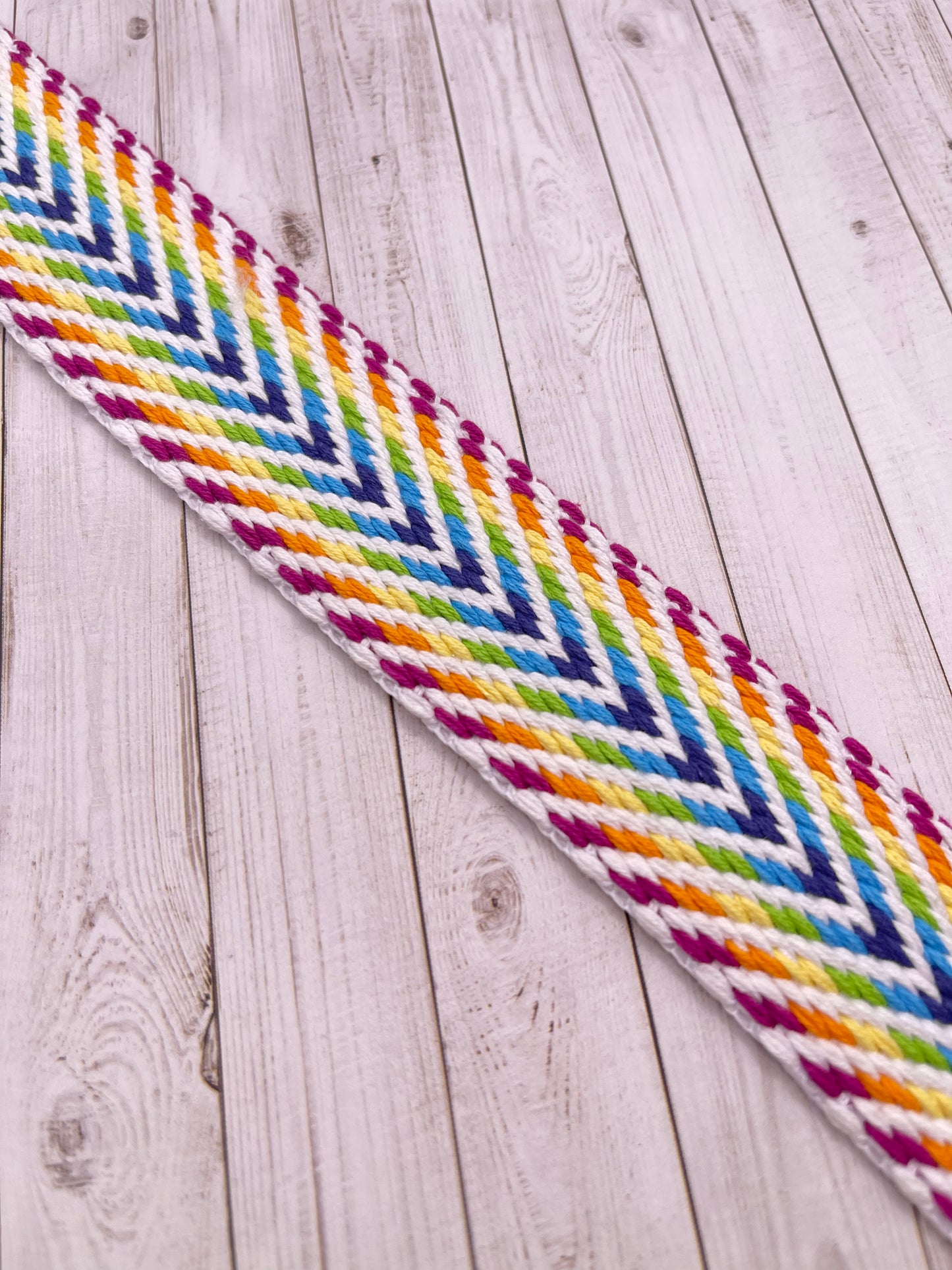 Jacquard Chevron 1.5" Cotton/polyester Webbing