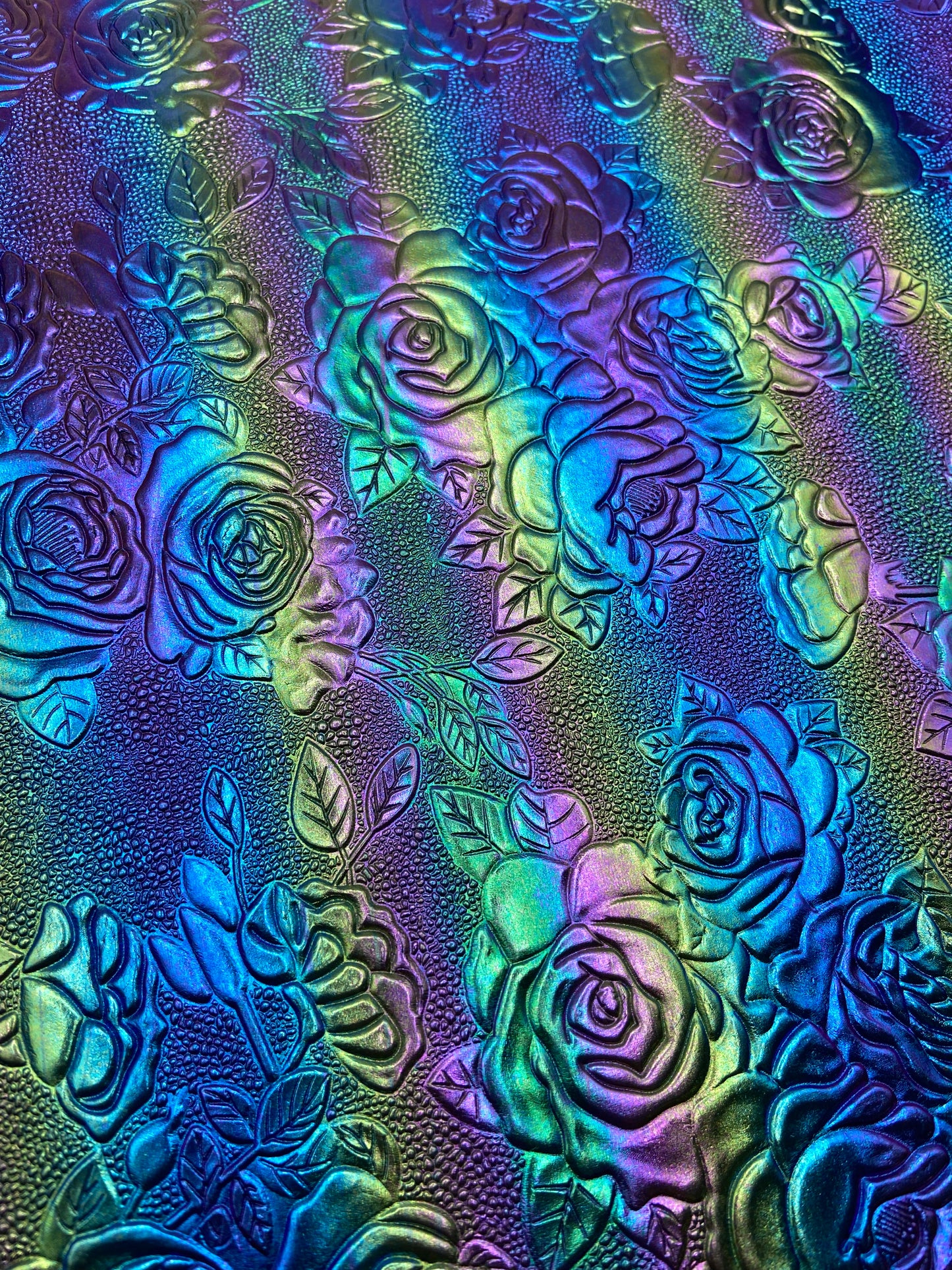 Embossed Roses (Black) - Vinyl