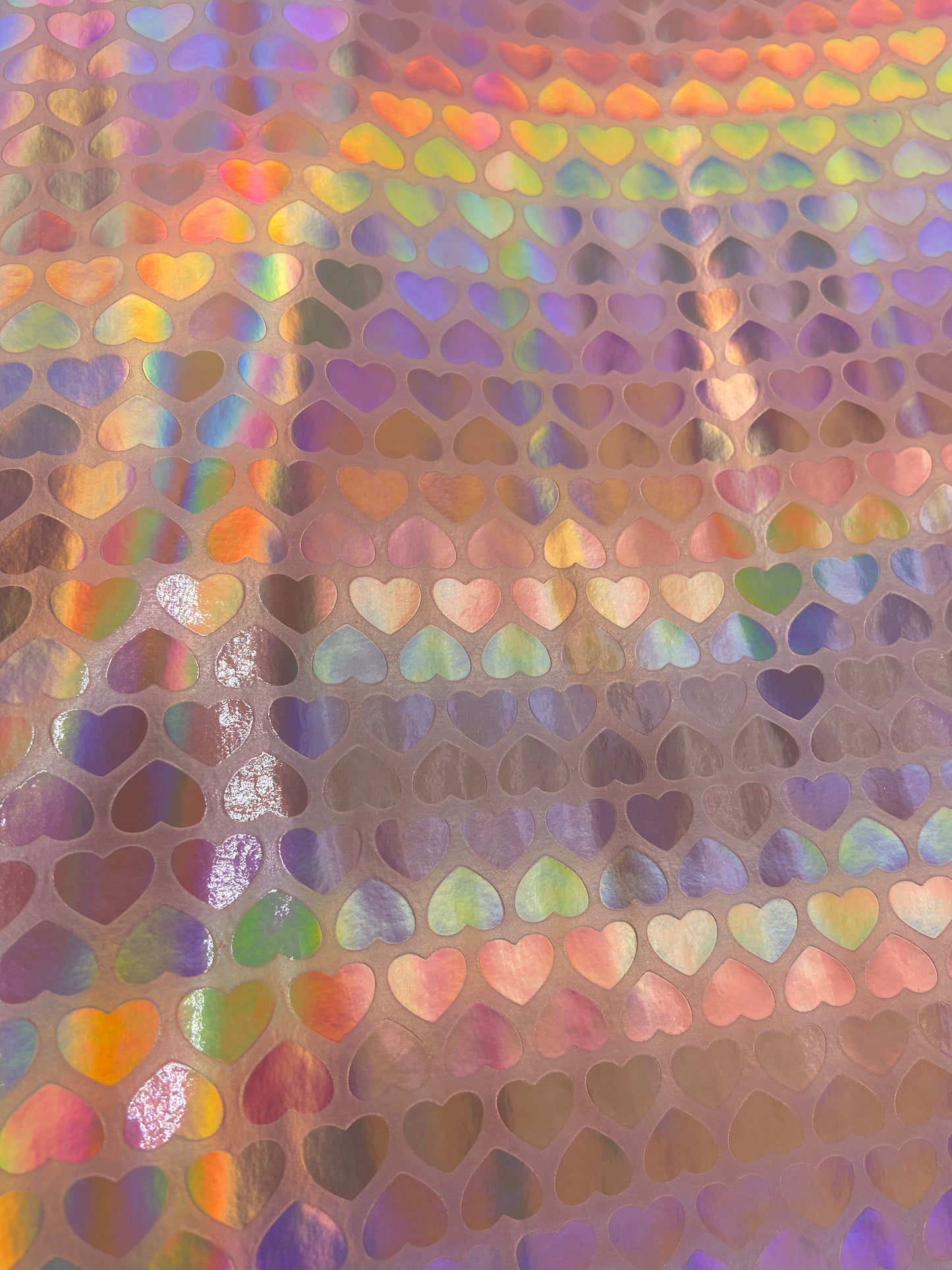 Holo Rose Gold Hearts - Vinyl