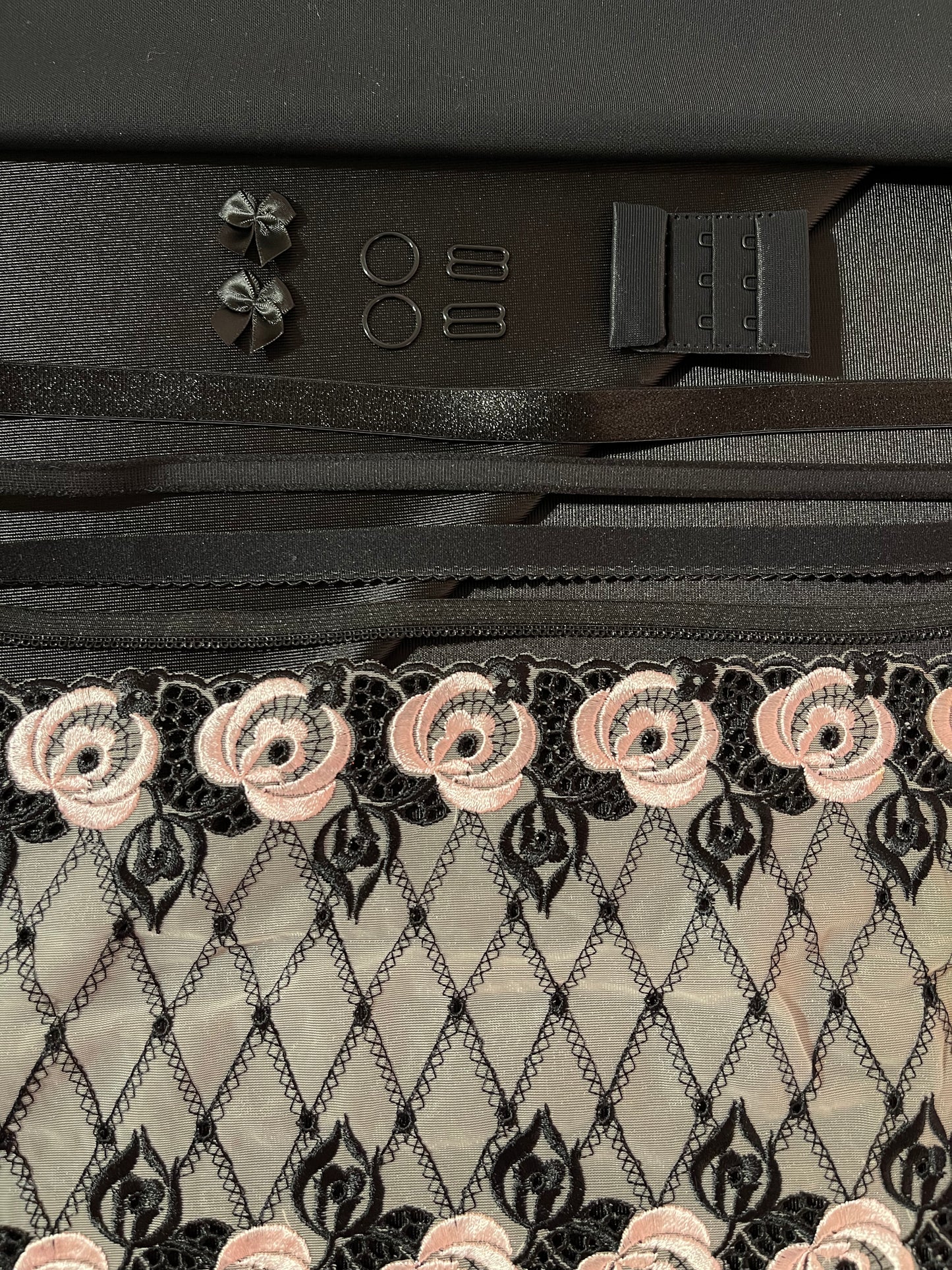 Bra Making Kit - Pink Roses