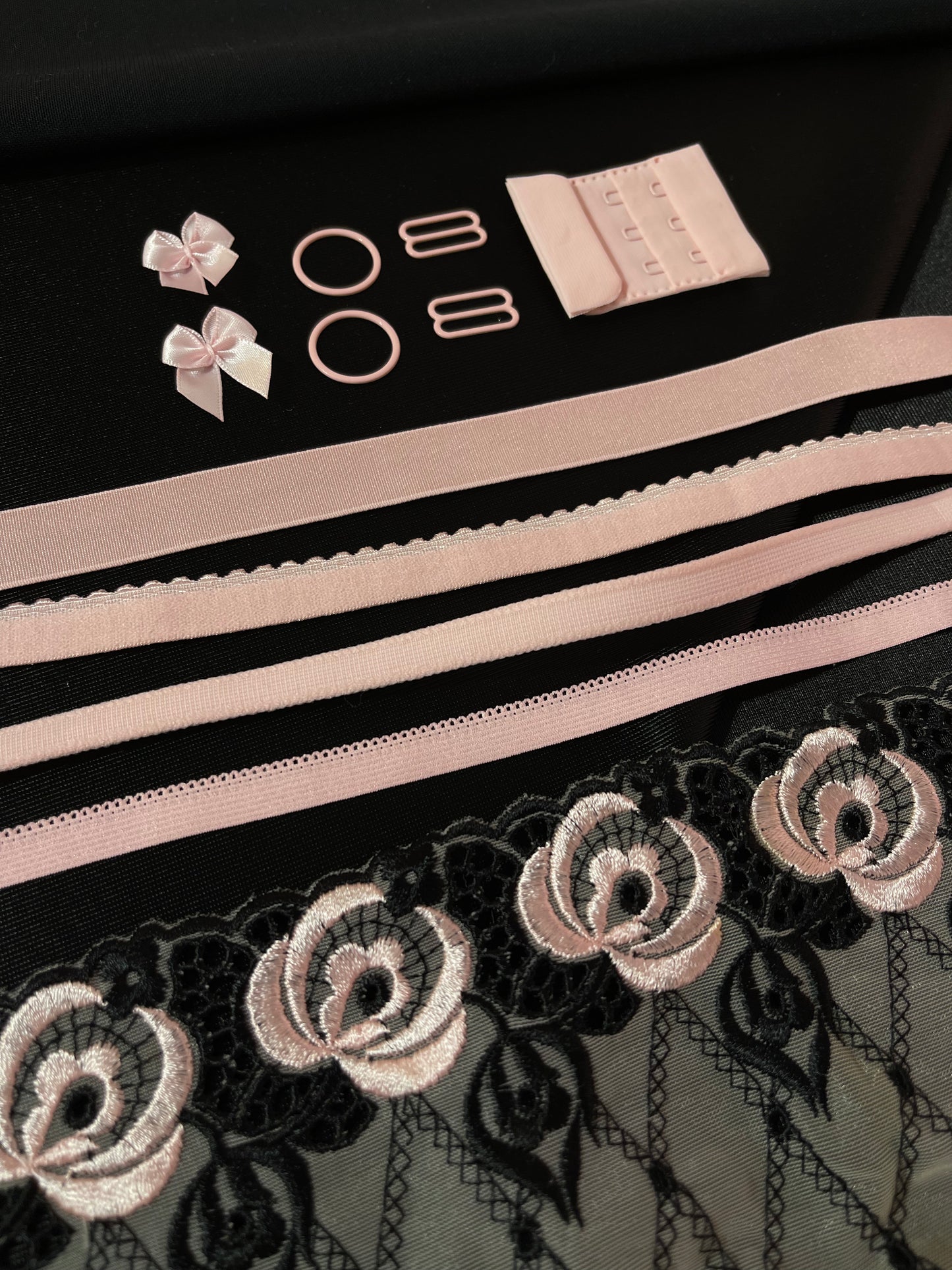 Bra Making Kit - Pink Roses