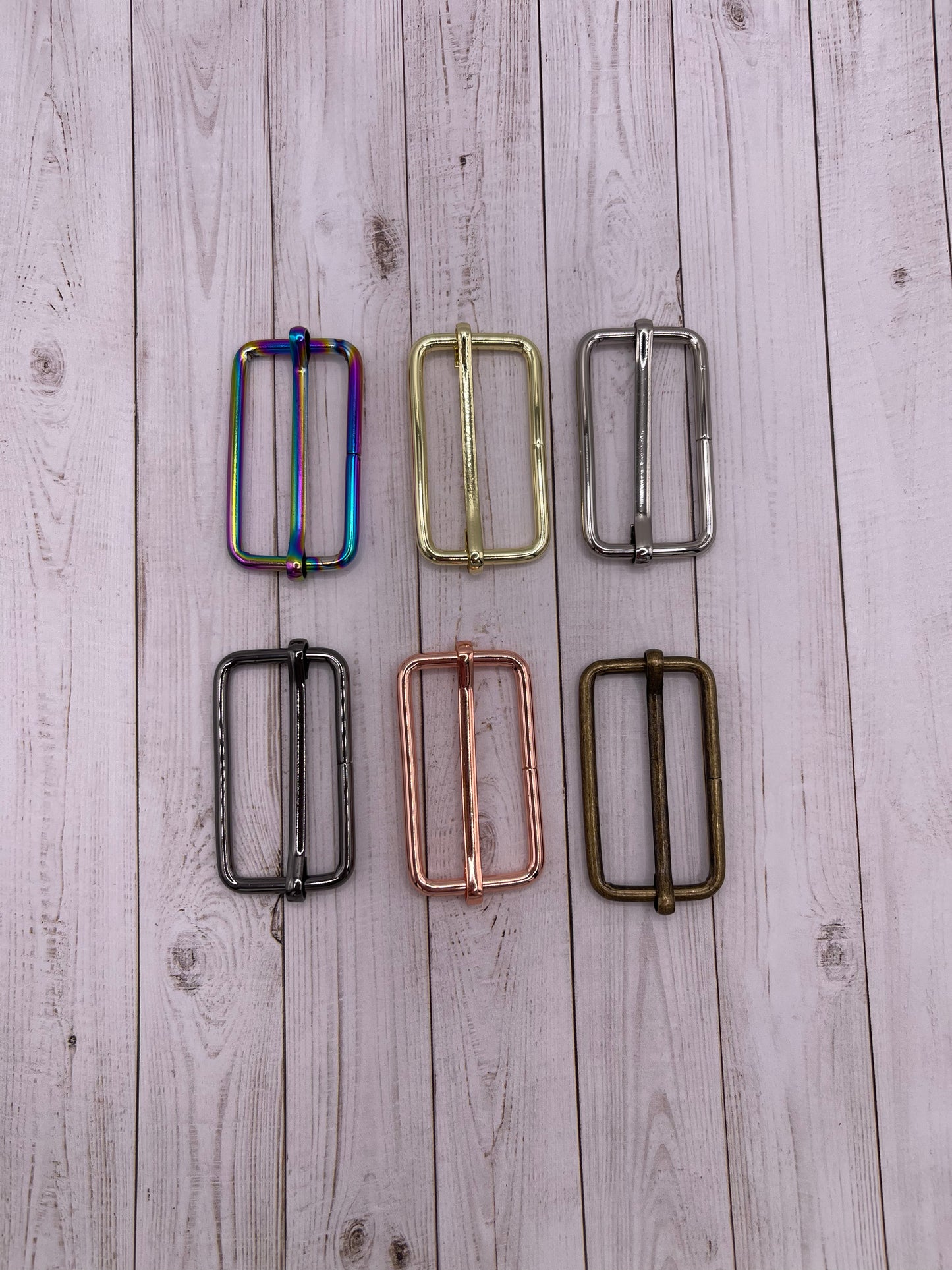 Metal Adjustable Sliders (2 Pack) - 1.5" (6 Colours)