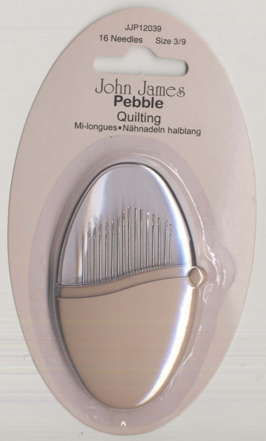 John James Pebbles Between / Quilting Needles Assorted Sizes 3/9 16ct