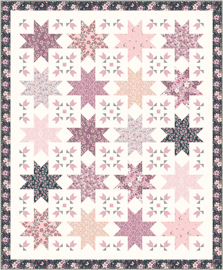 Buds and Butterfly Quilt Kit - Riley Blake Designs