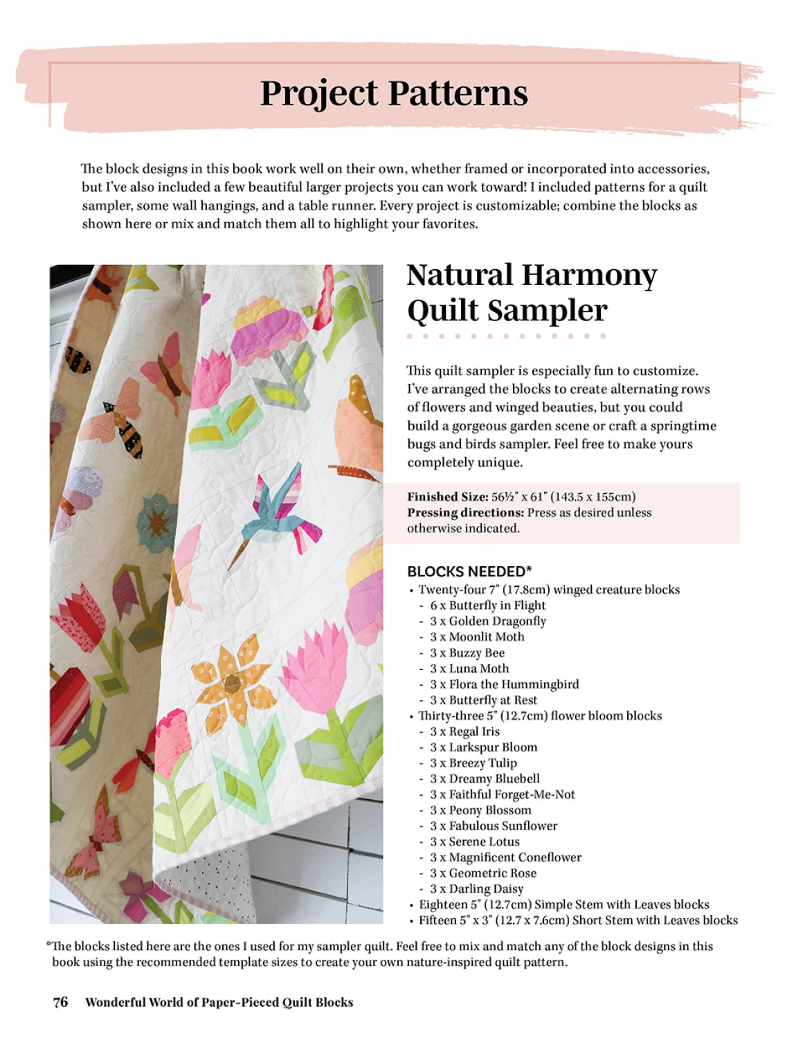 Wonderful World of Paper-Pieced Quilt Blocks - Liza Taylor Book