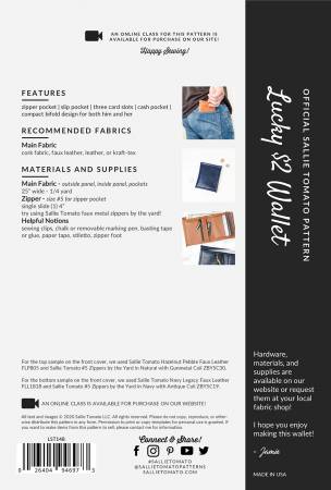 Lucky $2 Wallet - Sallie Tomato Pattern