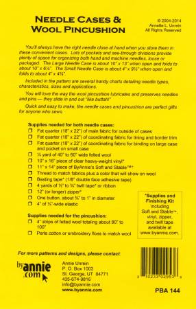Needle Cases & Wool Pincushion - Byannie Pattern
